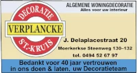 onze sponsor Decoratie Verplancke uit Sint-Kruis, Brugge